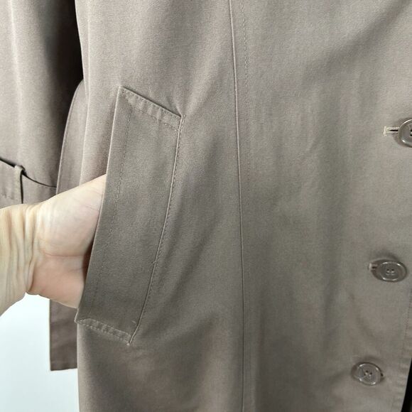 Vintage Weather Master Womens Trench Coat with removable liner timeless Khaki - Picture 10 of 16